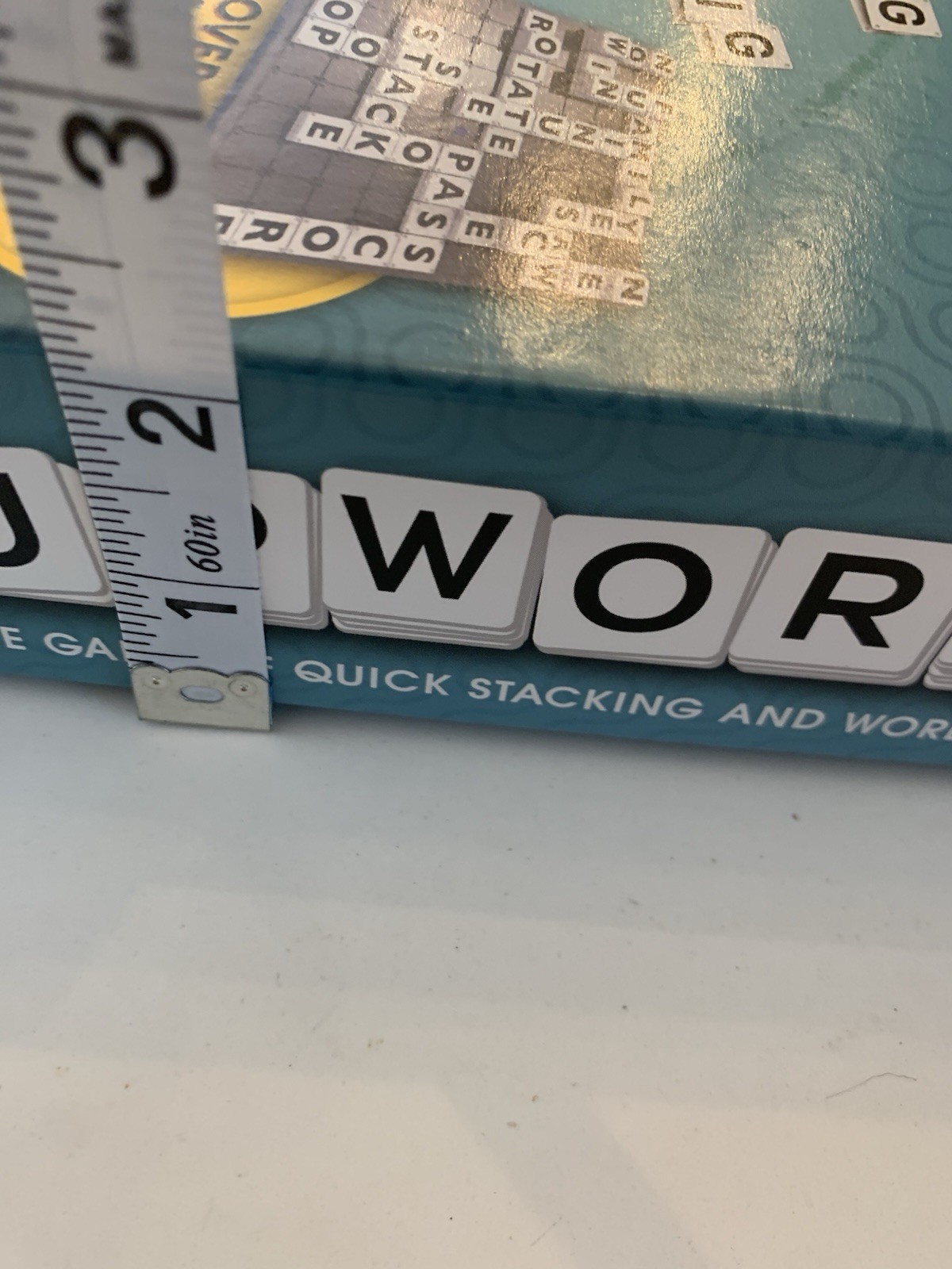 UpWords Board Game – The Game Of Quick Stacking And Word Hacking Unused Open Box