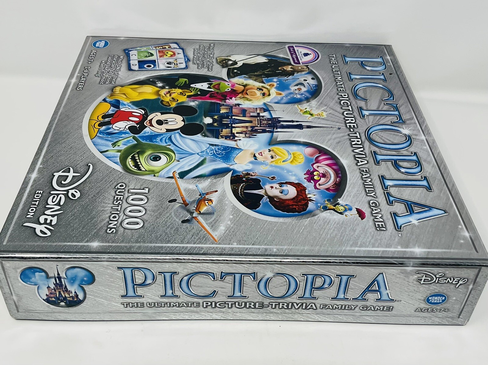Pictopia Disney Edition Board Game Picture Trivia Family Ages 7+ 2-6 Players NIB