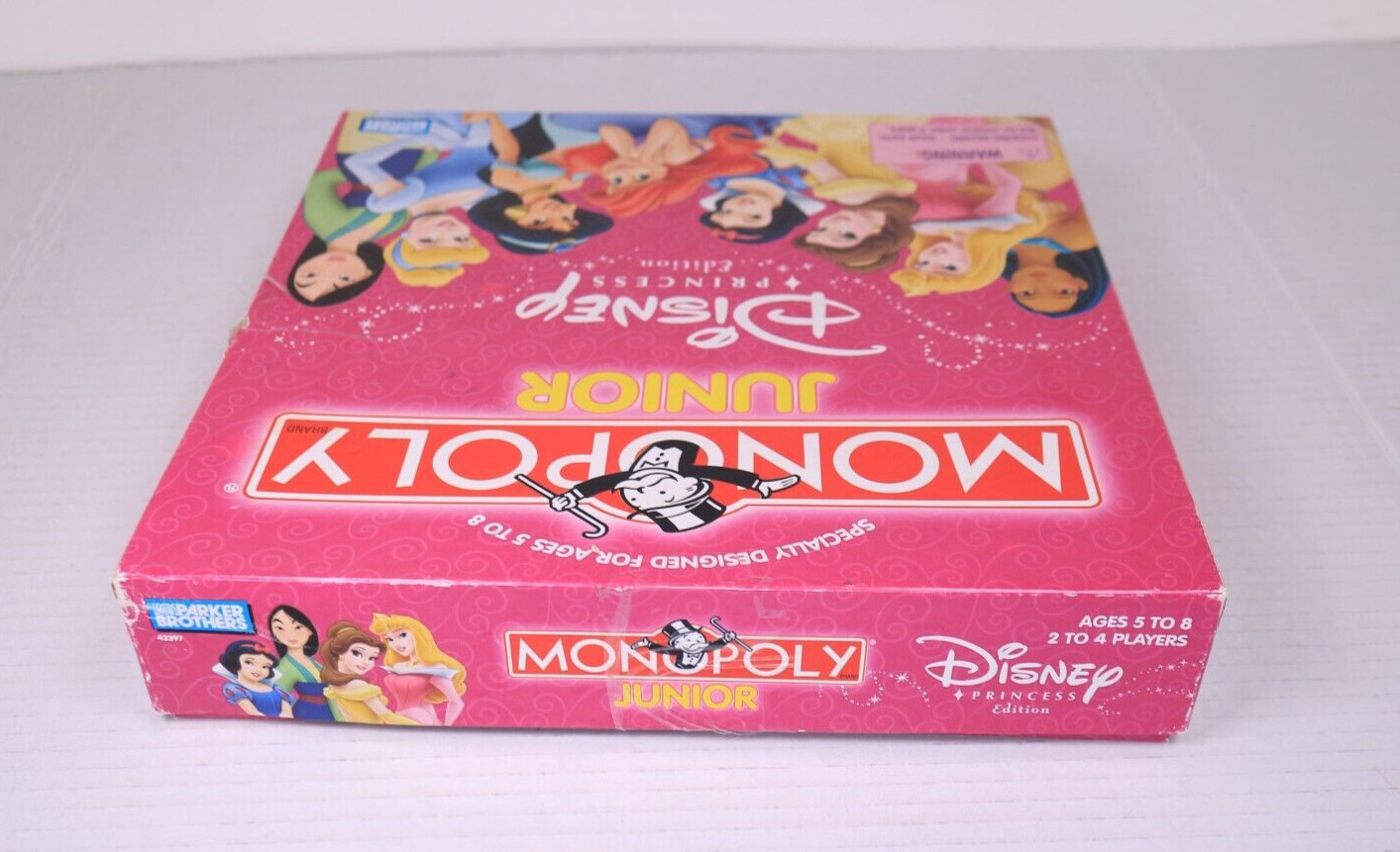 Vintage Monopoly Junior Disney Princess Edition 2004 95% Complete See Pics Good!