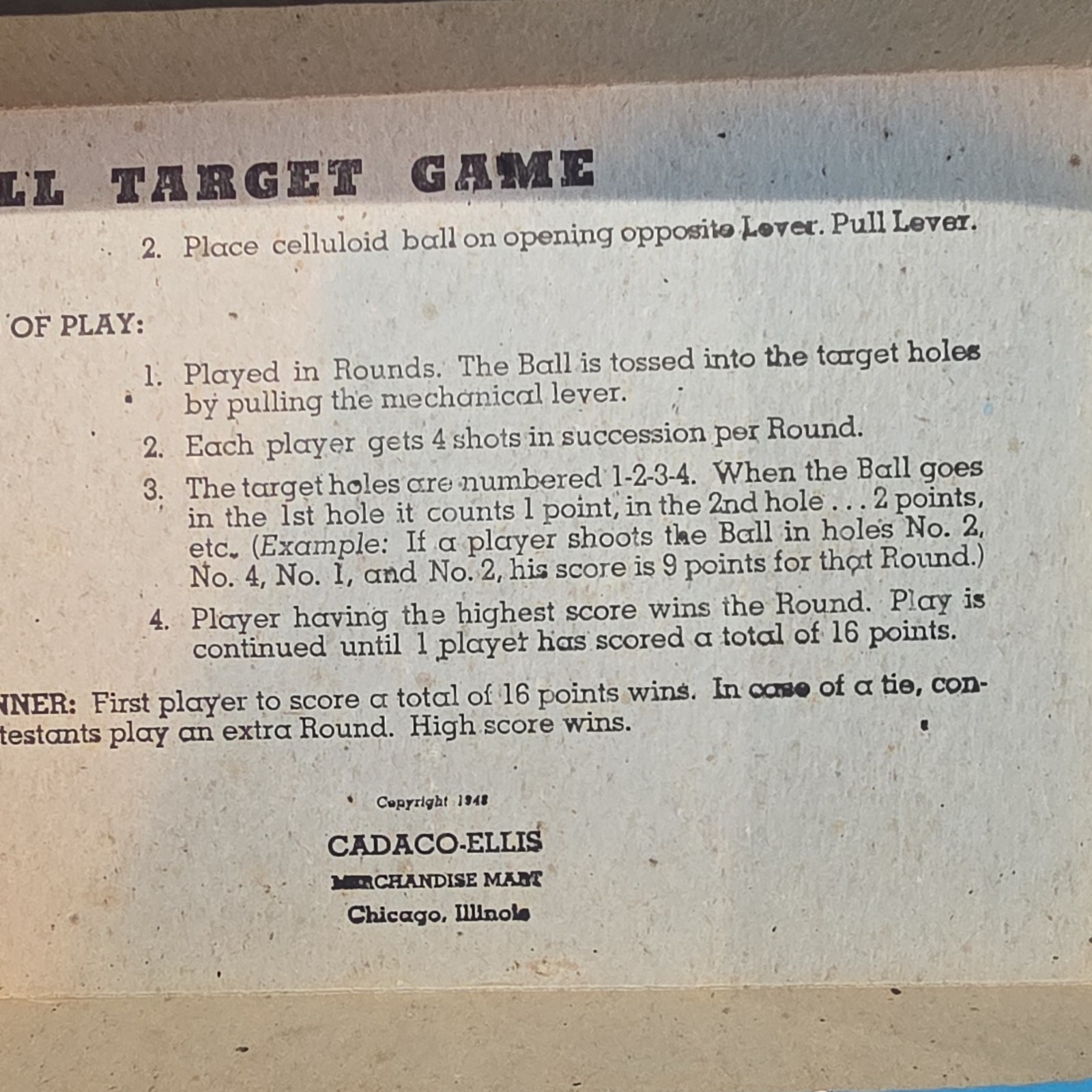 Cadaco Ellis Jack & Jill Target Game 1960 Vintage Nursery Rhyme Ages 4-7