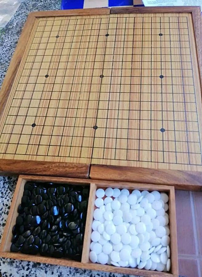 12″ Go Game Wooden Chinese Board Game Complete Set Included Stones, Boxes DHL