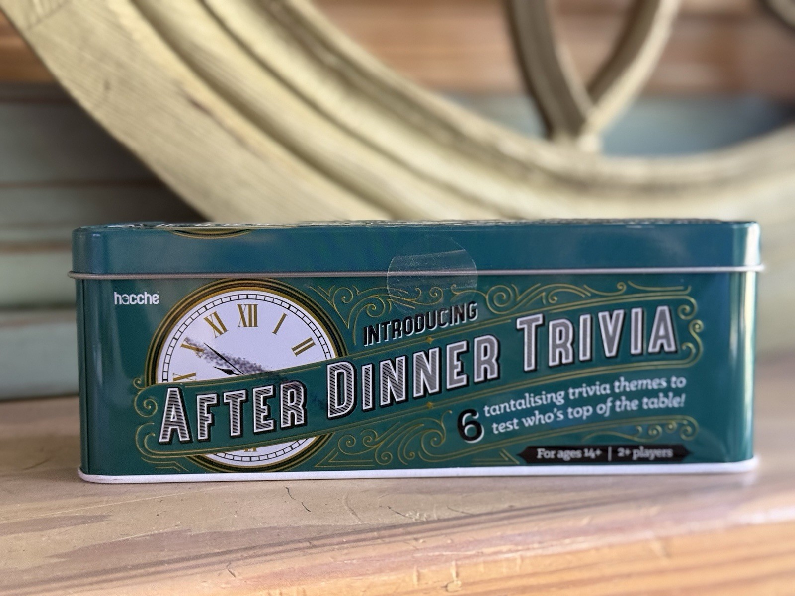After Dinner Trivia Game in Tin – 300 Cards Hacce / Made in UK