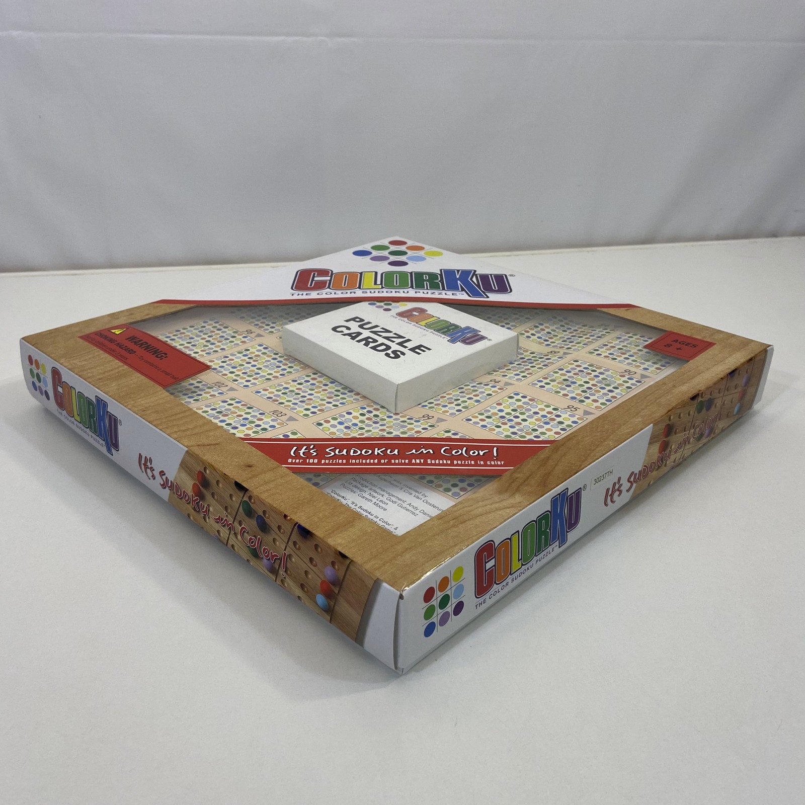 ColorKu Mad Cave Bird Games 2006 Color Sudoku Puzzle Solid Wood Collection VGC