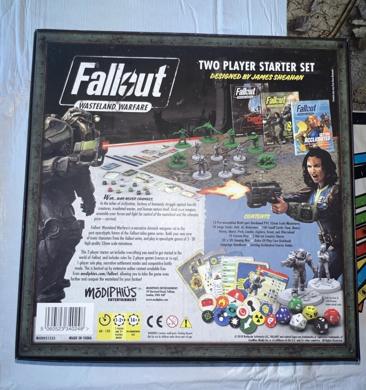 Fallout Wasteland Warfare Board Game 2018 Modiphius Player Starter Set MUHO51235