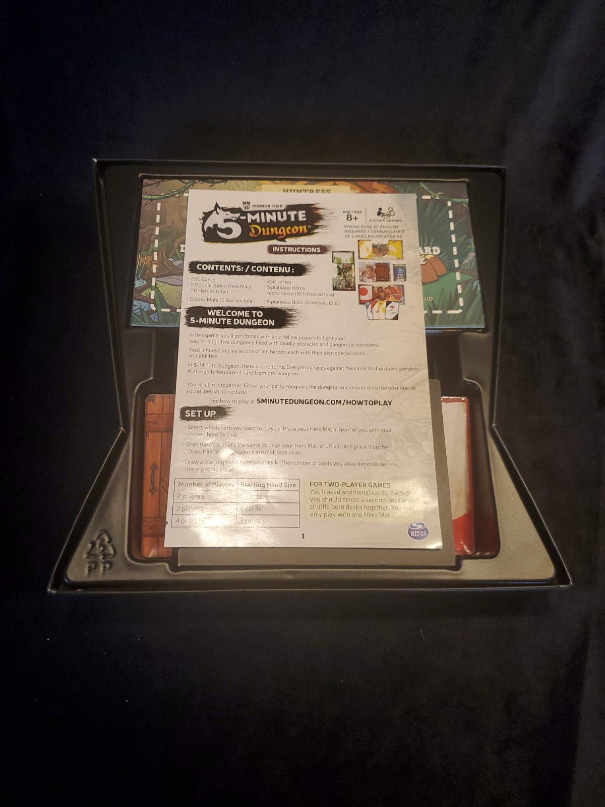 5 Minute Dungeon Board Game Spin Master 2016 – Complete