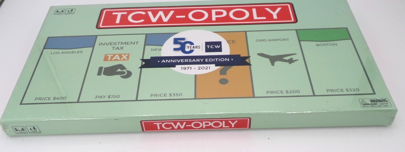 TCW-OPOLY Board Game Monopoly Style Political Parody Vintage Collectible