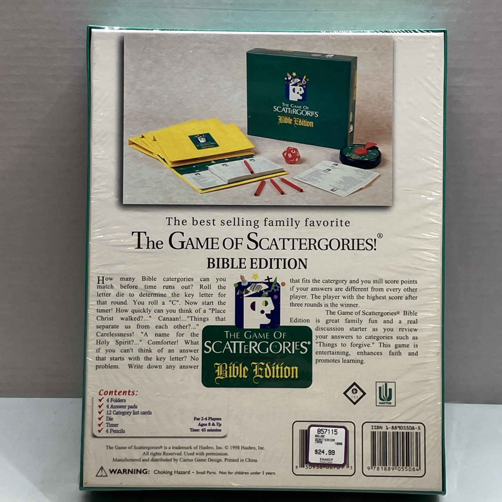 Hasbro The Game of Scattergories “Bible Edition” Unopened Board Game Family Fun