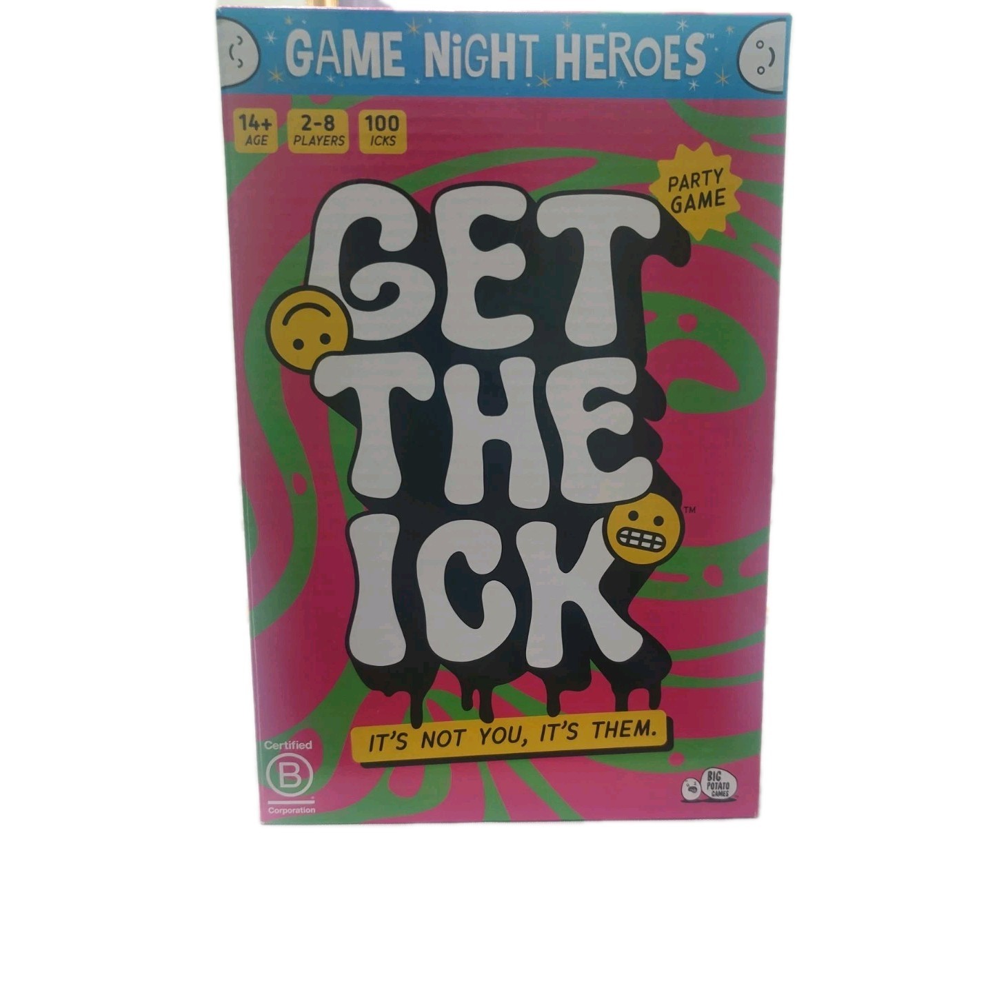 Big Potato Games Get The Ick Party Card Game Age 14+ 0759751900564 New