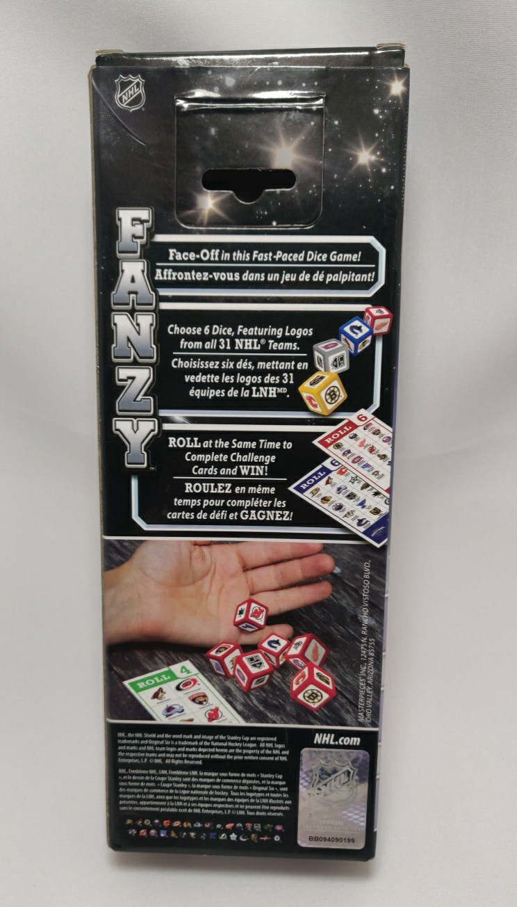 MasterPieces – NHL Fanzy Speed Dice Game for Families Hockey Teams- Open Box