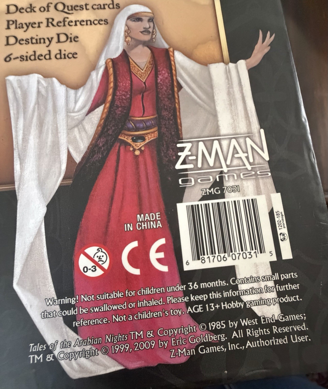 Zman Games Tales of the Arabian Nights Storytelling BoardGame Complete