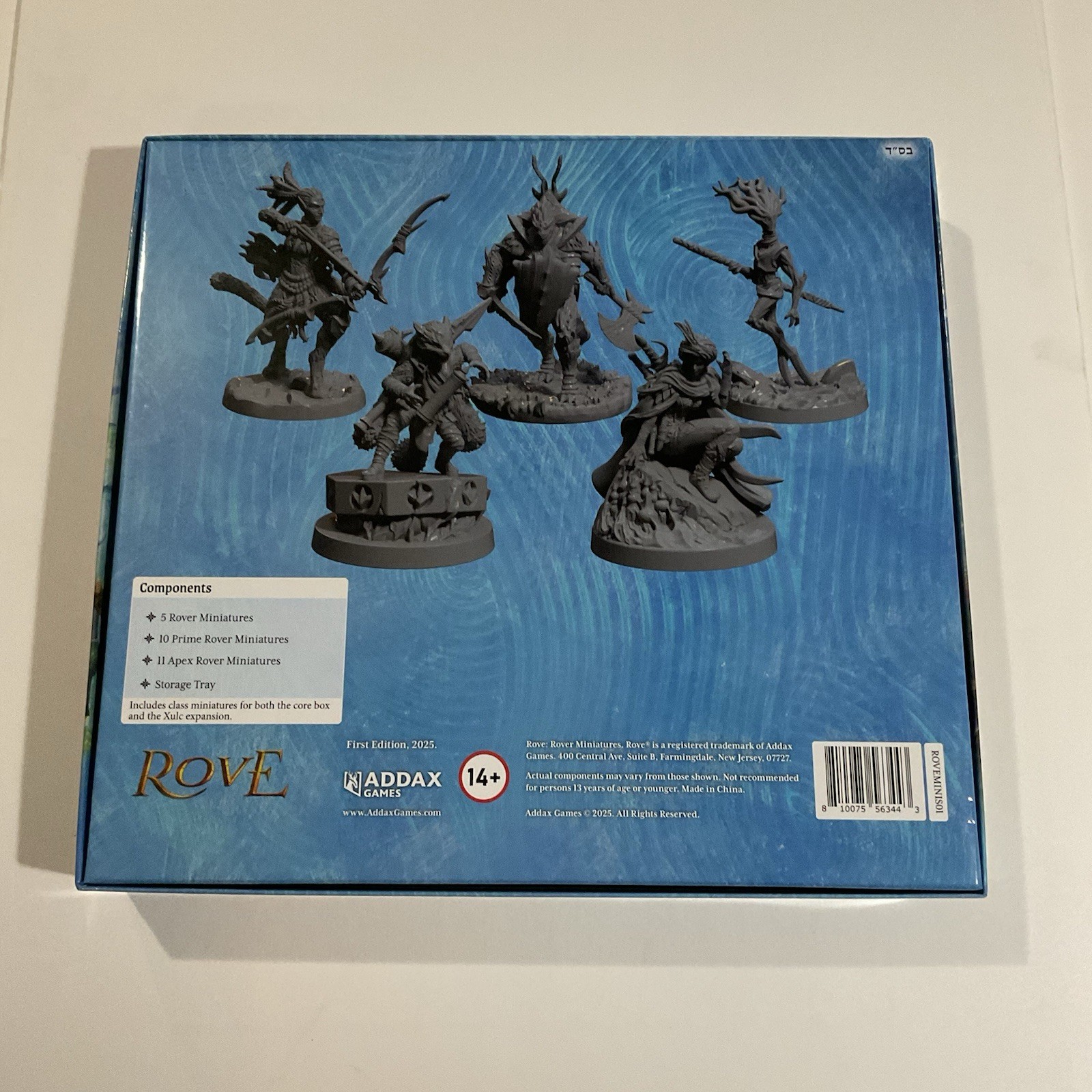 ROVE Board Game Addax Games – Miniatures + Deluxe Dice Set – Excellent Condition