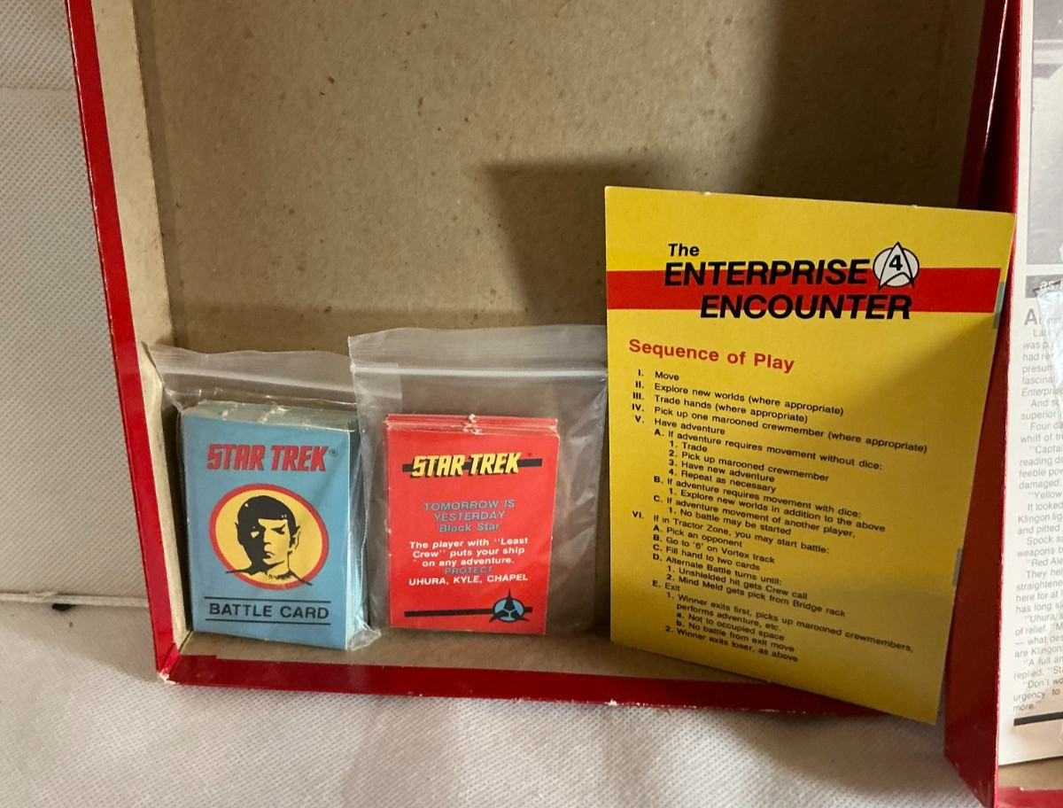 Star Trek The Enterprise Encounter Board Game 1985 West End Games Complete