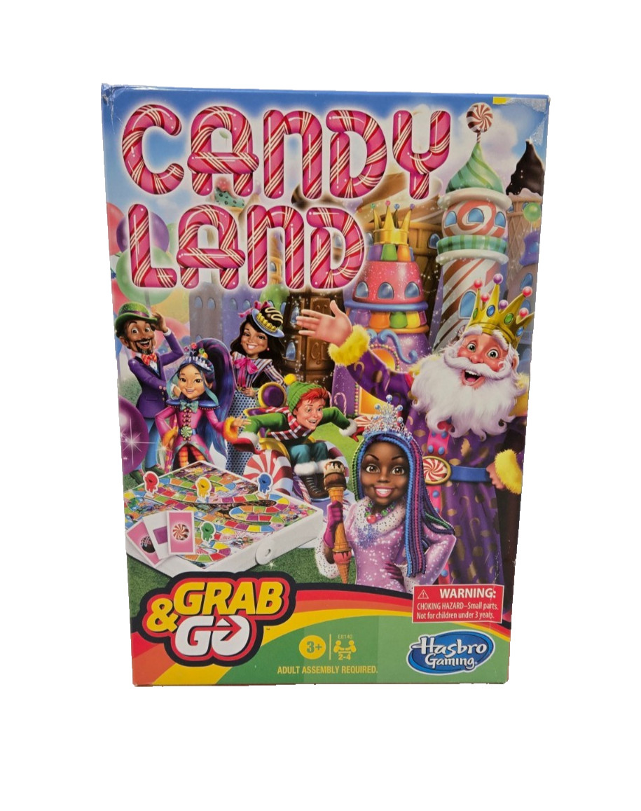 Hasbro Gaming Candy Land Grab and Go Portable Board Game For Ages 3+ 2-4 Players