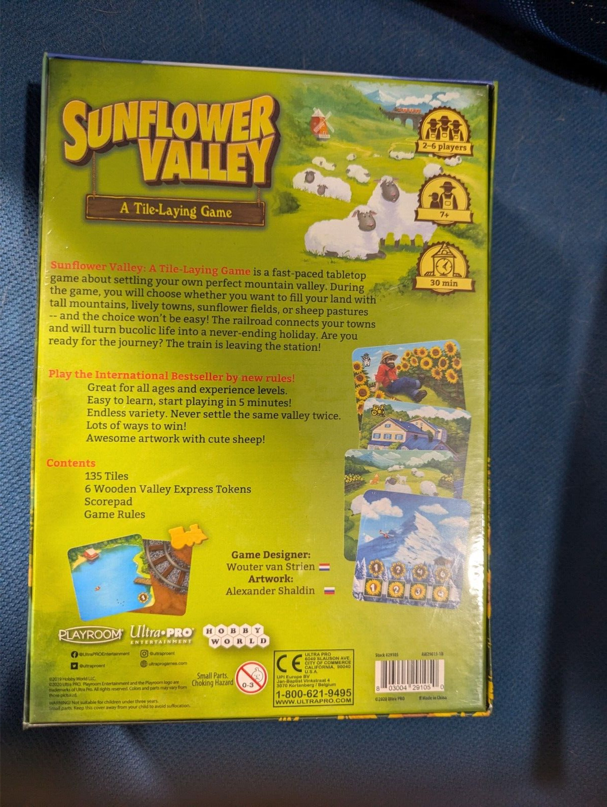 New in Shrink NIS! Playroom Games Sunflower Valley Tile Laying Game – 2019