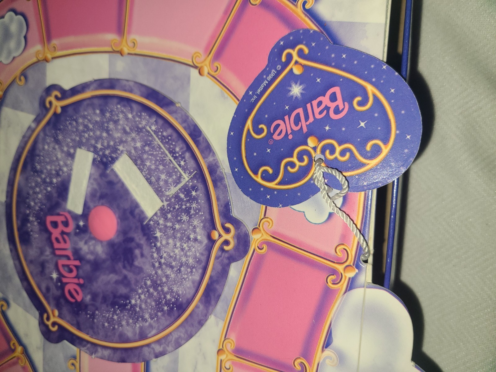 Barbie Enchanted Ball 3-D Board Game Mattel 1998 Dates Dreams Dances Complete