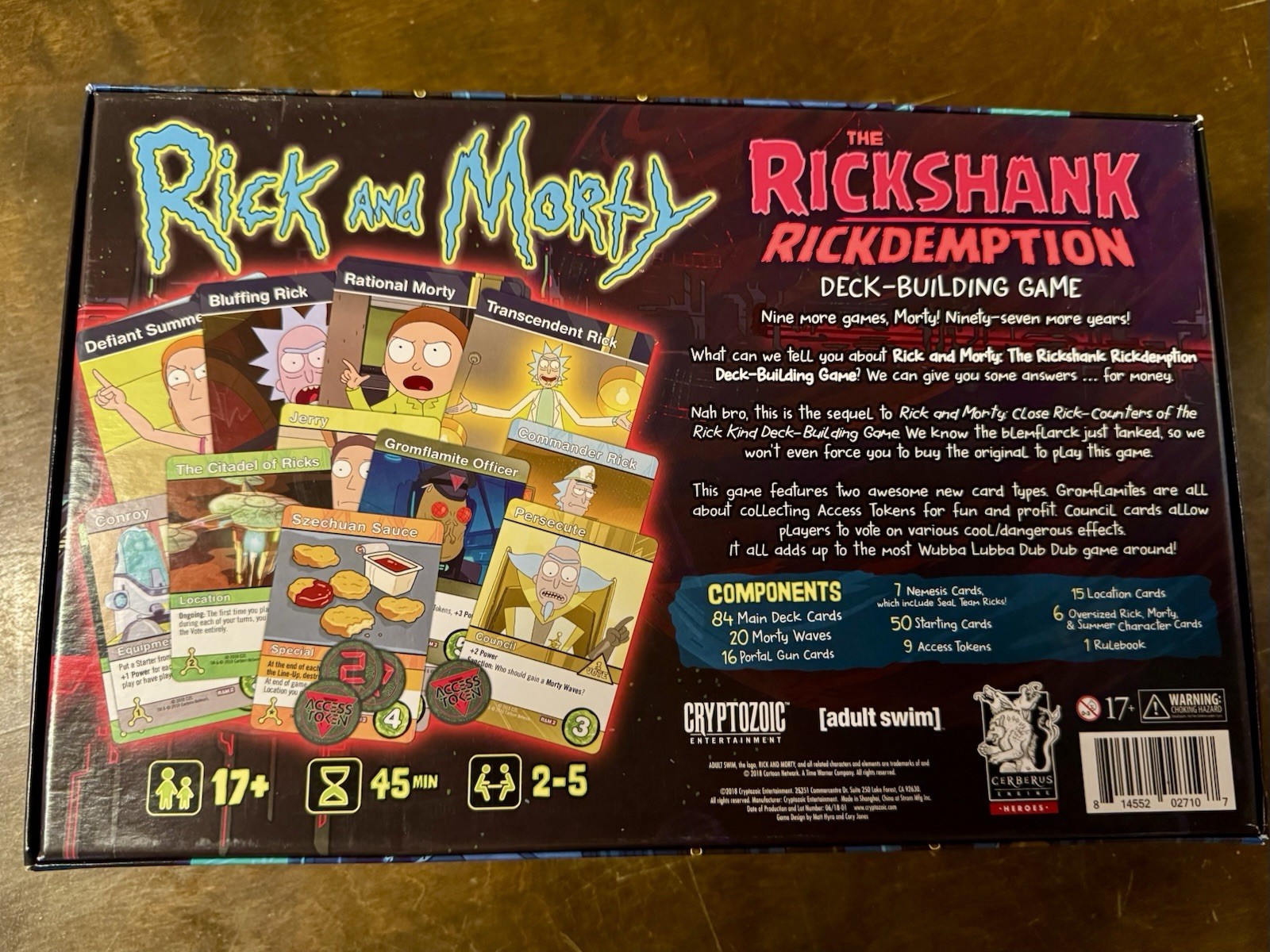 Cryptozoic Entertainment Rick and Morty The Rickshank Redemption Deck-building