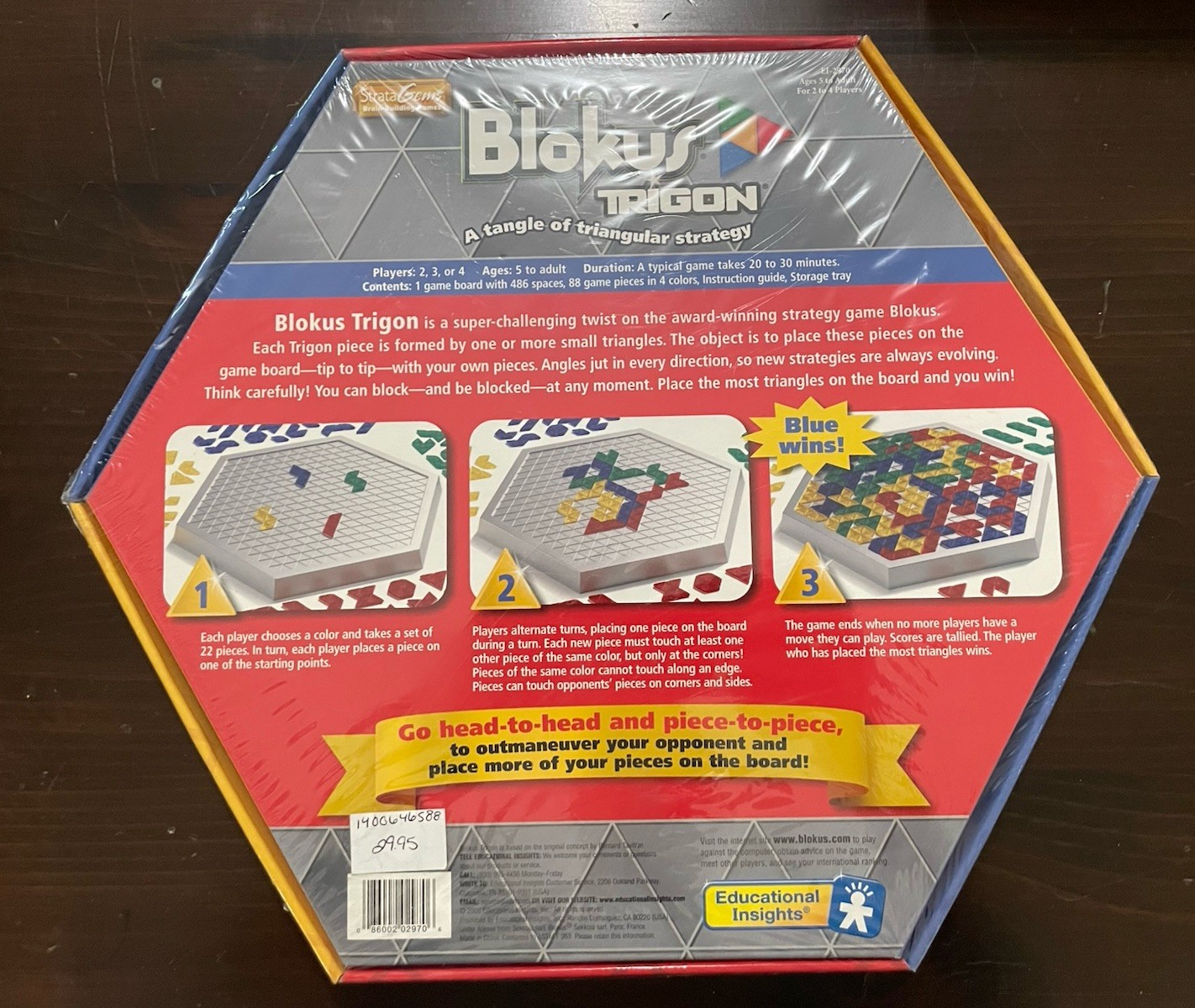Blokus Trigon Board Game Educational Insights BRAND NEW and SEALED