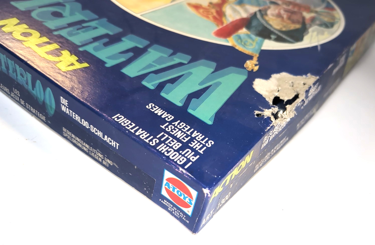 A-TOYS – Action WATERLOO “The Battle Of Waterloo” Board Game W/ Miniatures #1300
