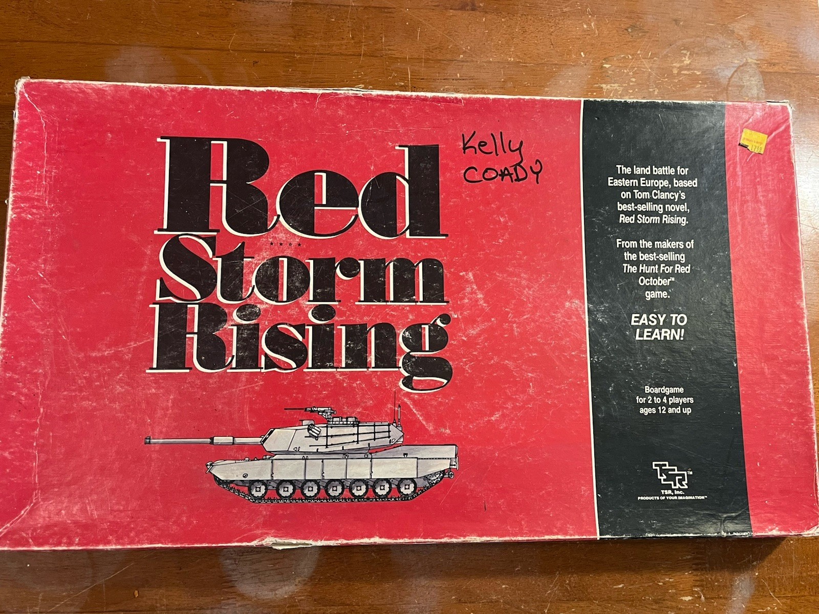 TSR Red Storm Rising Board Game 1988 Tom Clancy Cold War Wargame Complete