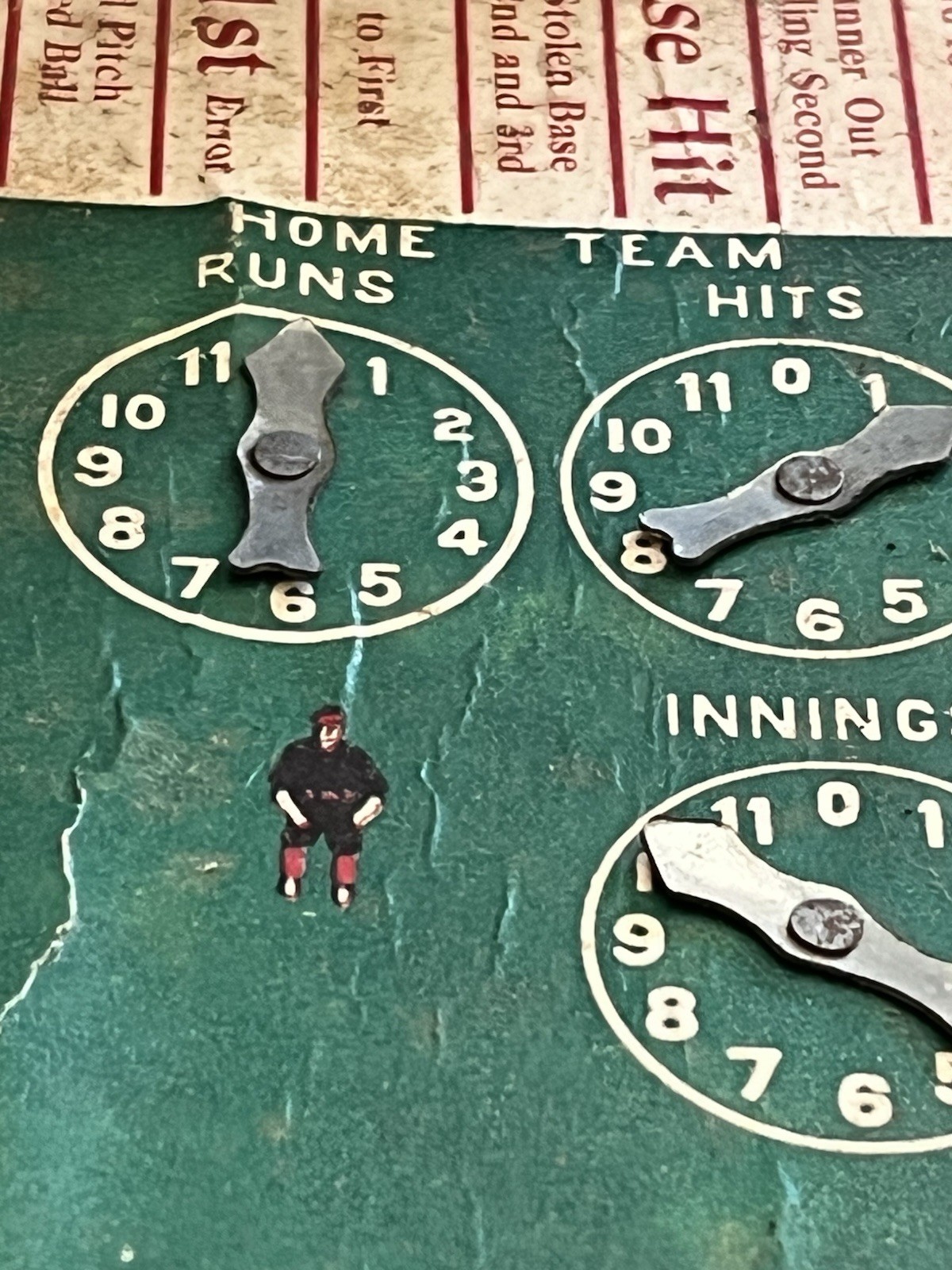 Vintage Rare 1913 Tin + Wood Home Diamond Baseball The Great National Game