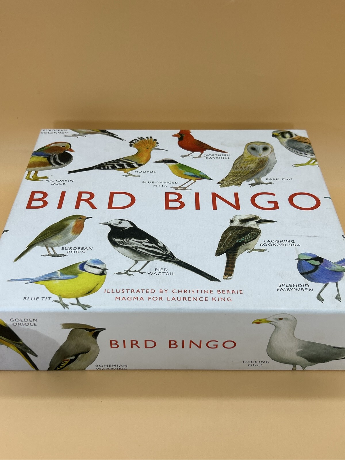 Bird Bingo Game Illustrated by Christine Berrie, Magma Laurence King. 64 Species