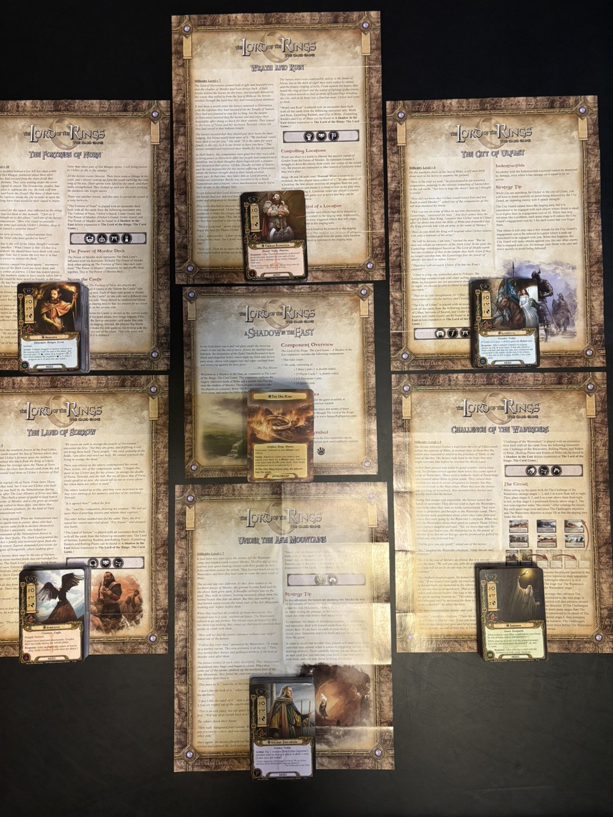 Lord of the Rings LCG – Complete Vengeance of Mordor Cycle, Expansion + 6 APs