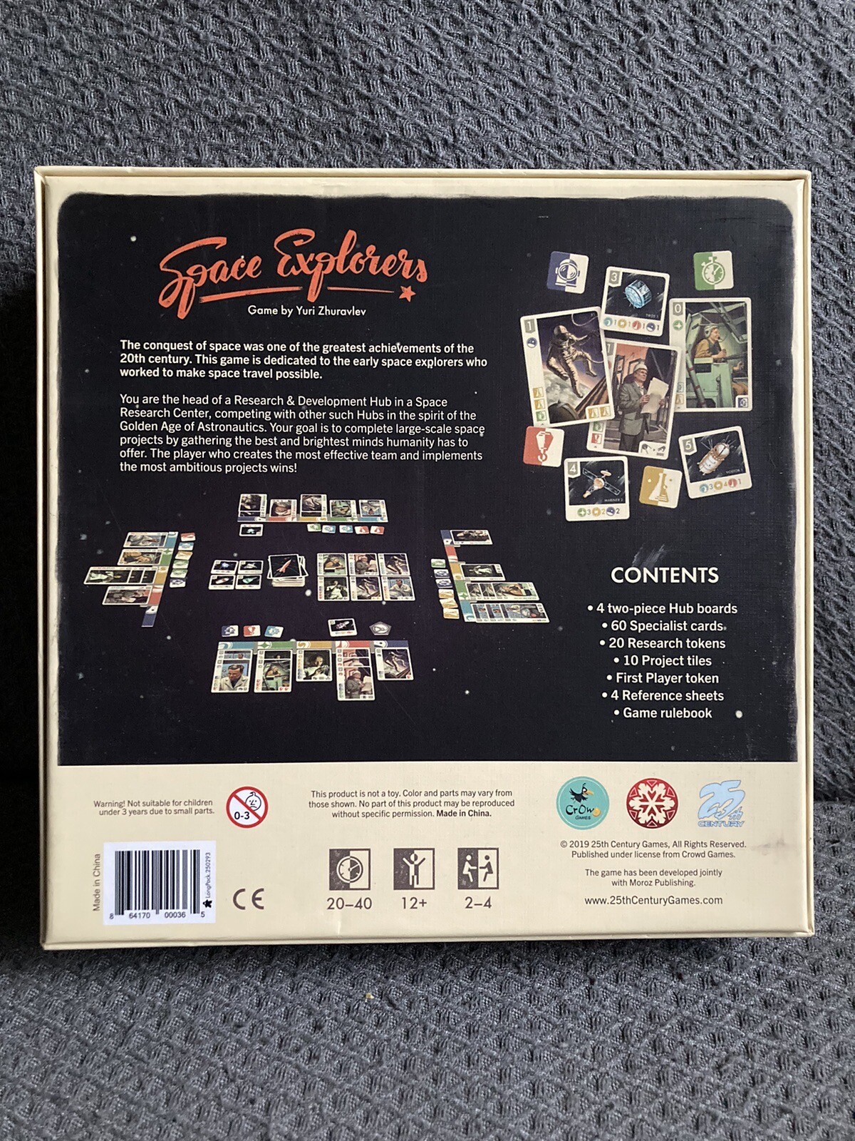Space Explorers (Board Game, 2019) 25th Century Games Yuri Zhuravlev Complete