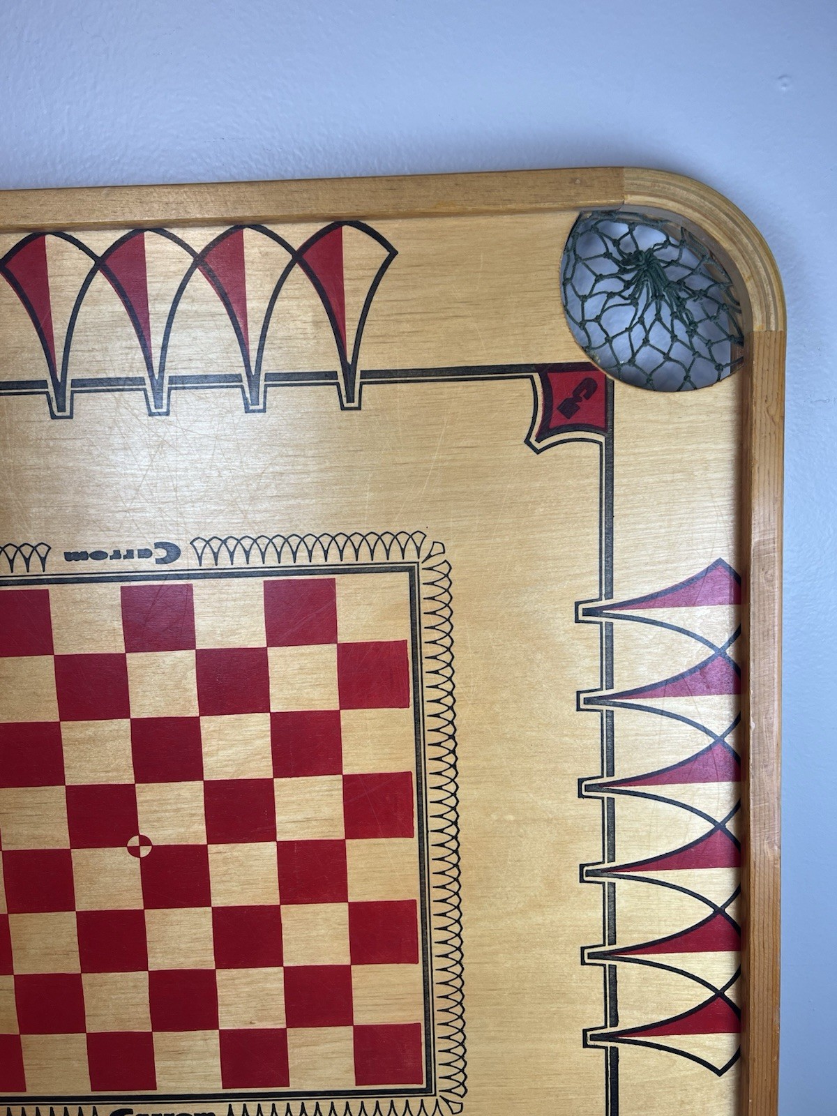 Vibrant VTG 1960s Carrom Model 106 Double Sided-Nice Wall Art Game Room Man Cave