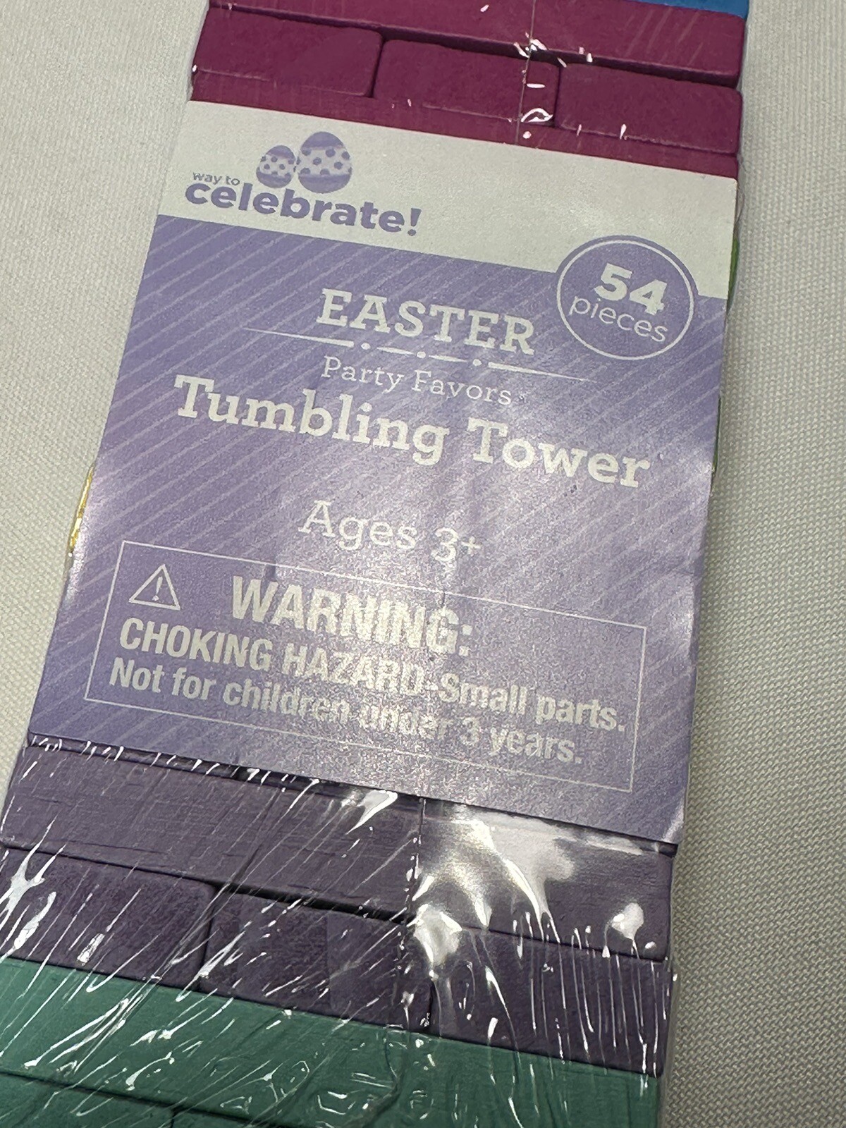 celebrate tumbling tower party favors ages 3+ easter