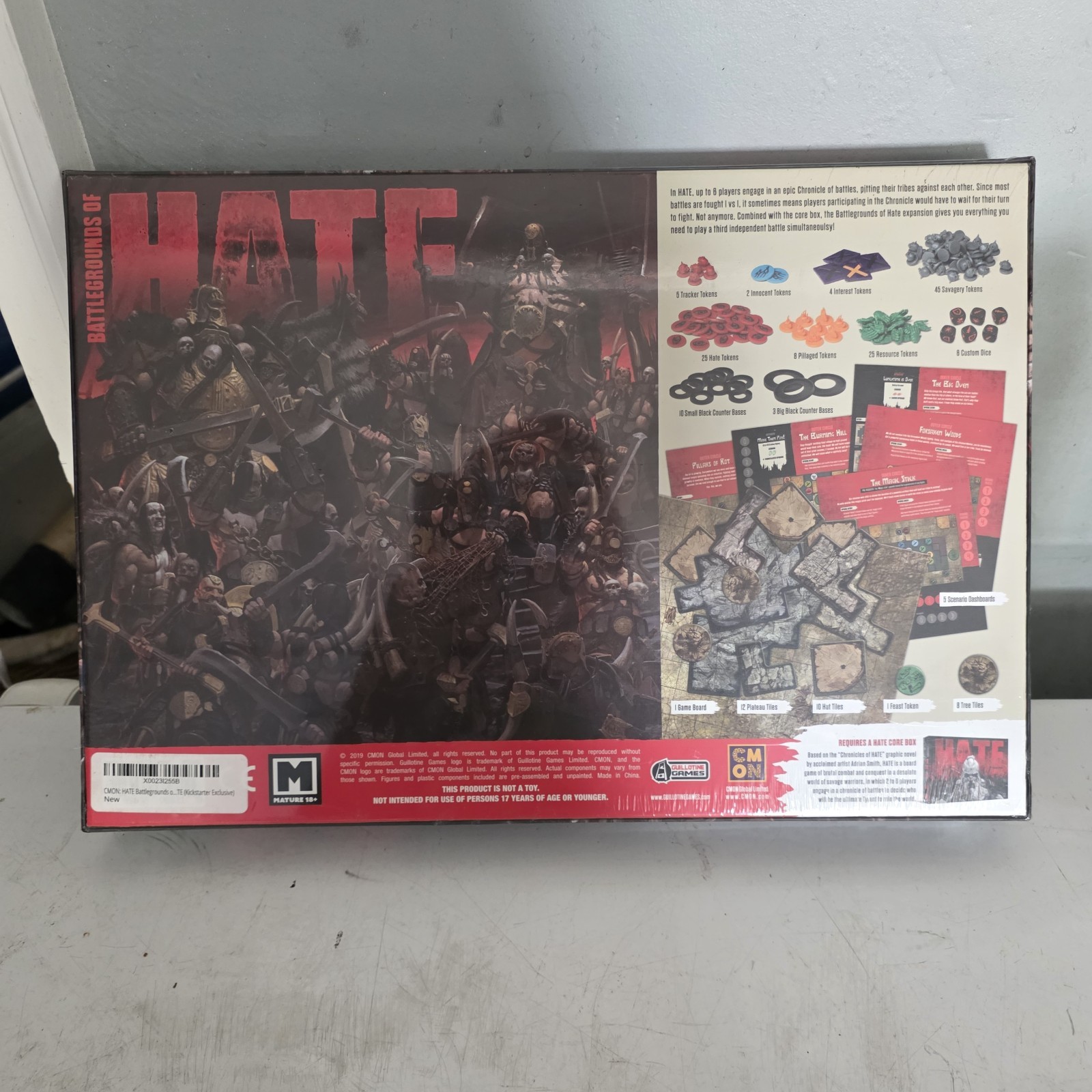 Battlegrounds of HATE board game expansion by CMON New & Sealed