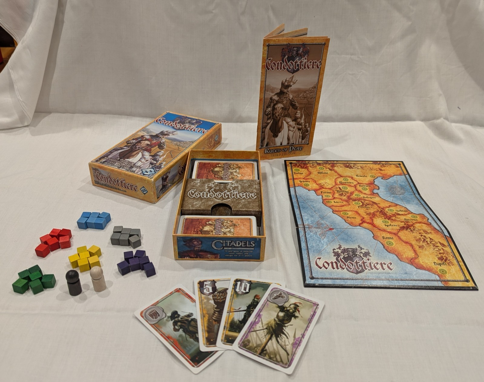 Condottiere Third Edition 2007 Fantasy Flight Games FFG OOP strategy board game