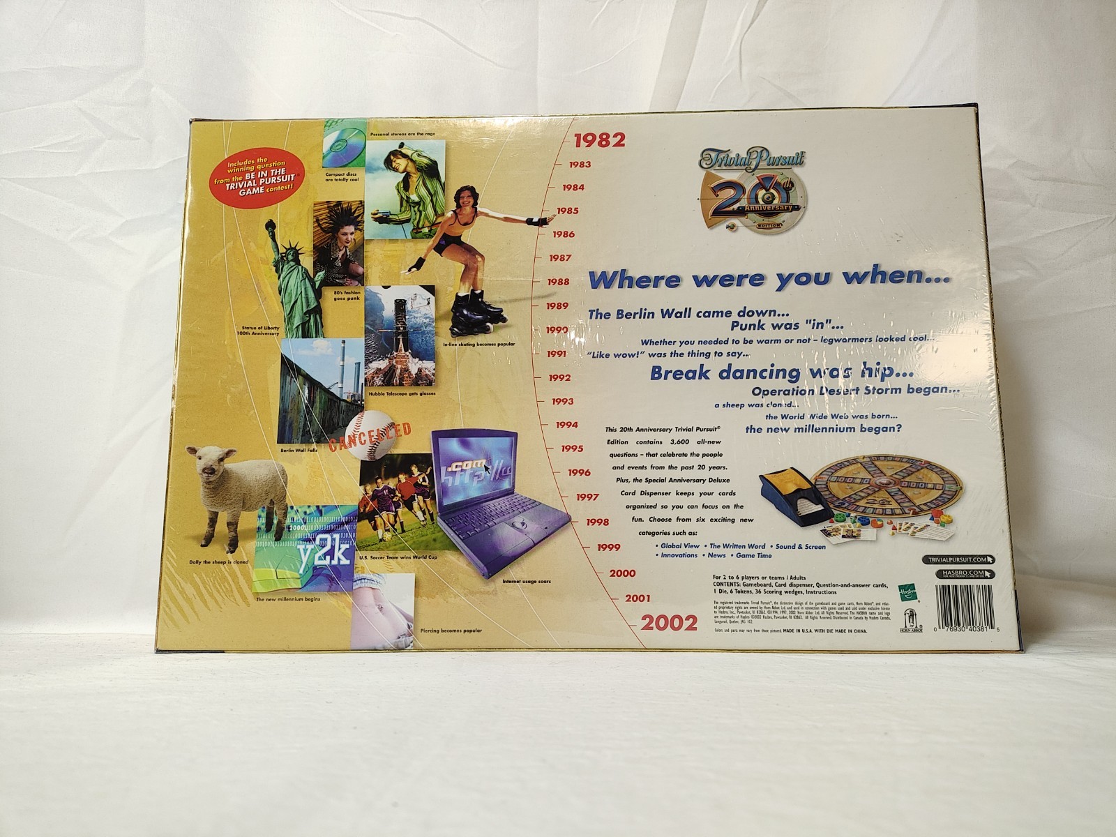Vintage Trivial Pursuit 20th Anniversary Edition Board Game New Factory Sealed