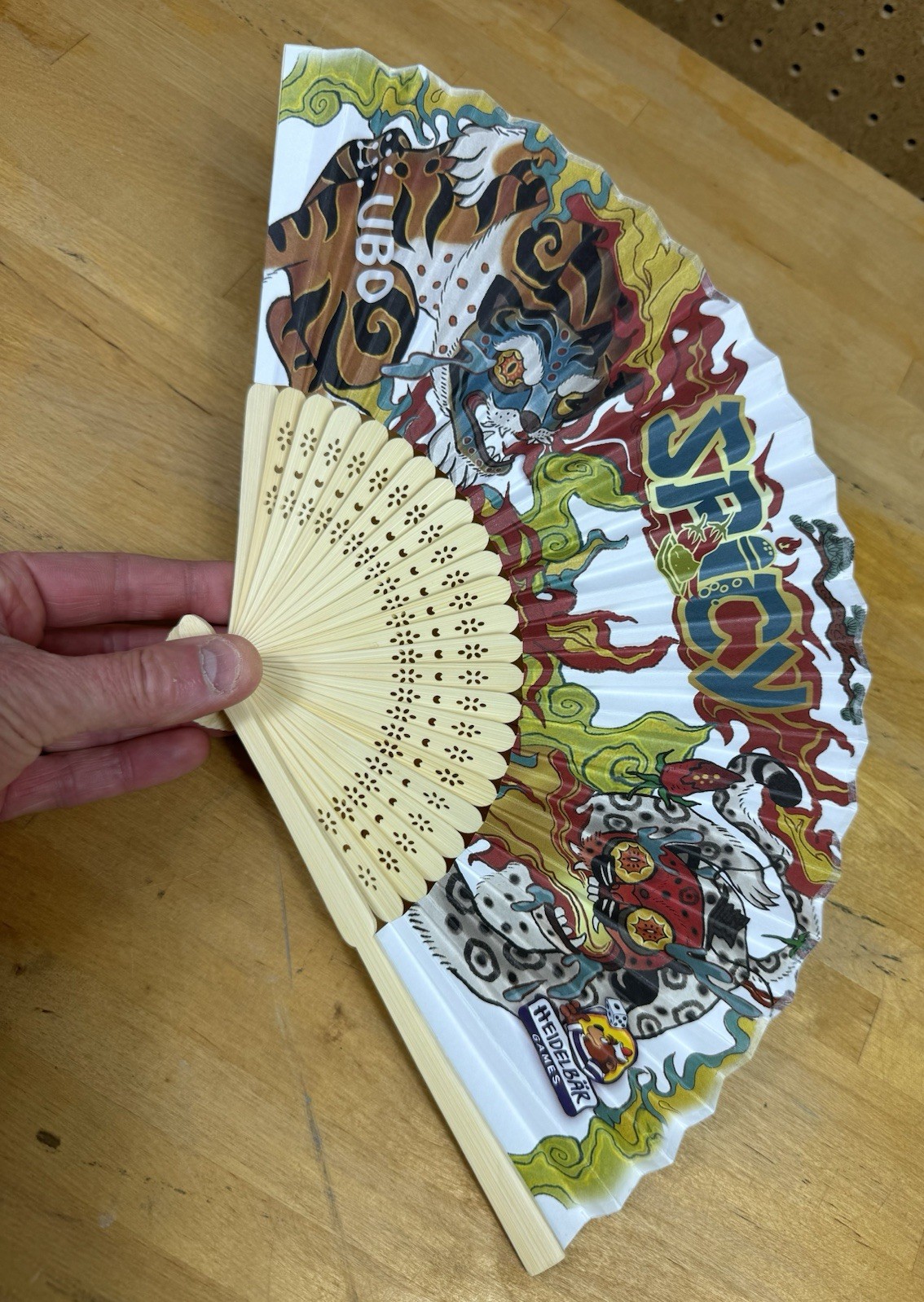 King Of Tokyo Promotional Japanese Style Paper Fan Heidelbär Games Gen Con 2025