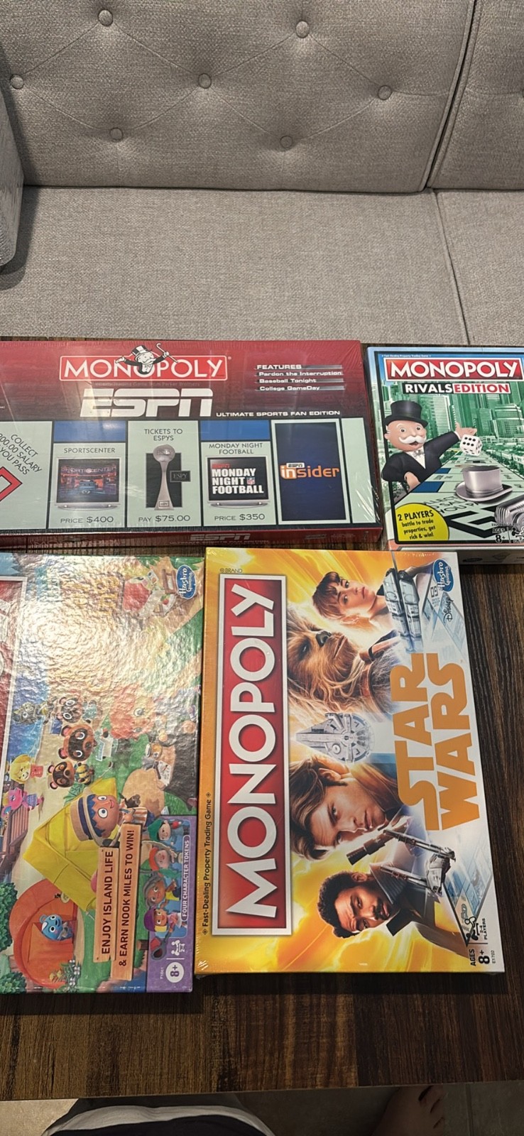 LOT OF 33 NEW SEALED MONOPOLY GAMES