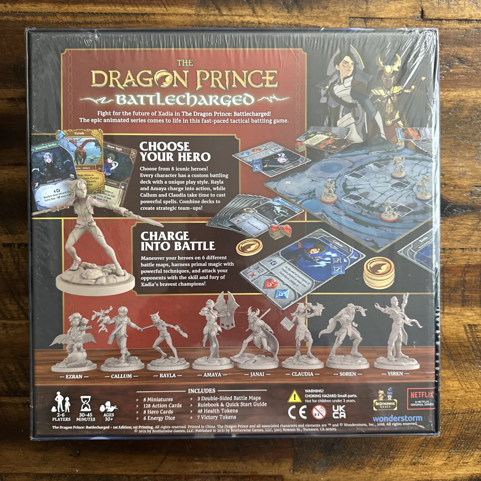 The Dragon Prince Battlecharged Board Game With 8 Miniatures
