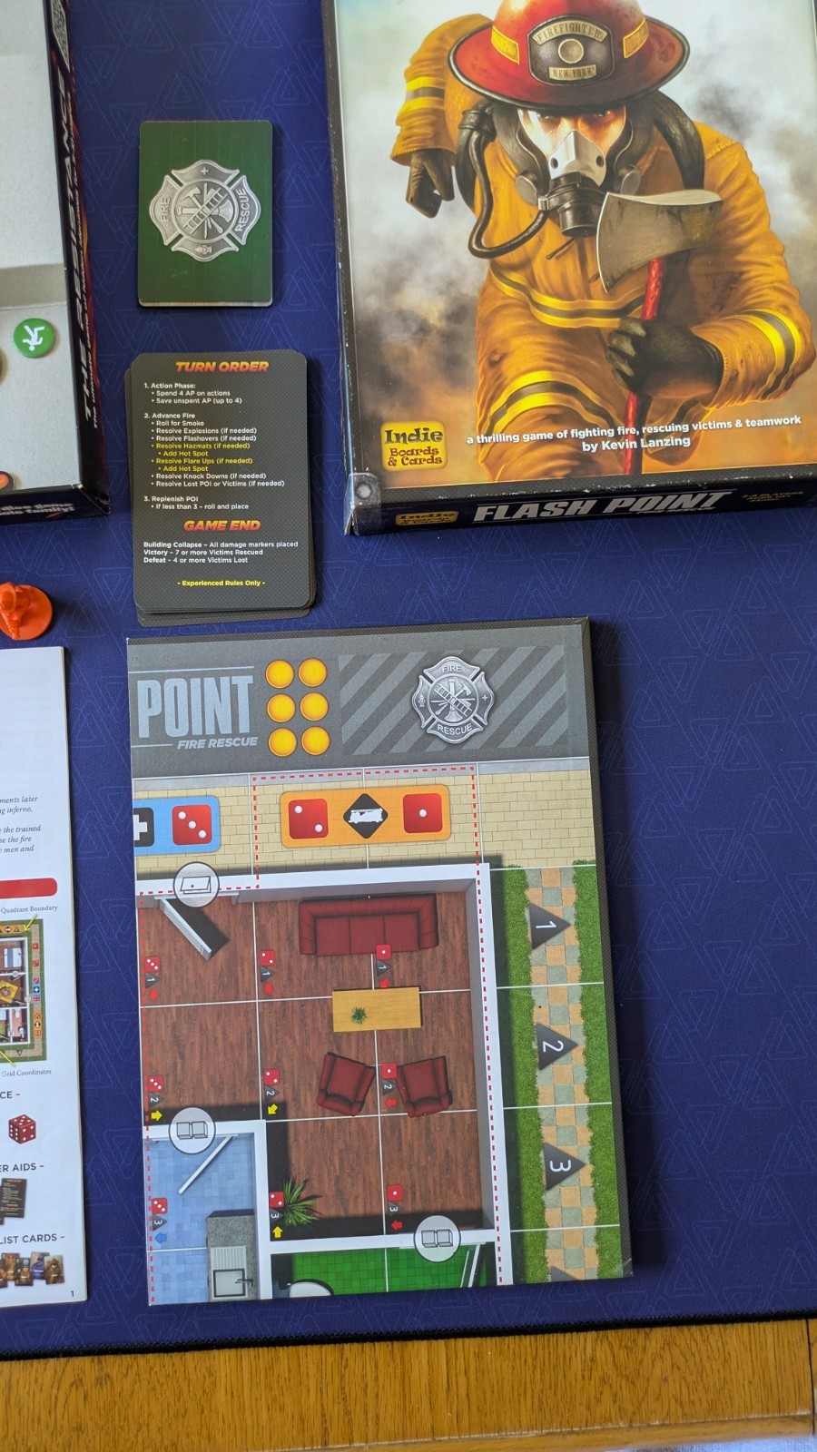 Flash Point Fire Rescue Cooperative Board Game Indie Boards and Cards