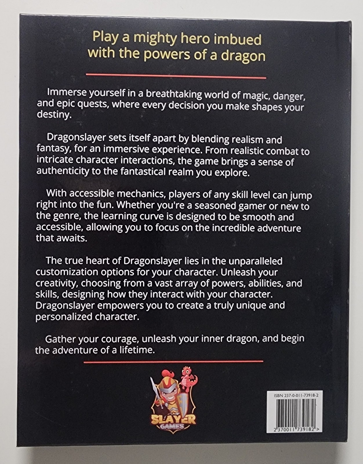 Dragonslayer By Slayer Games Hardcover New W/ Fast Free Shipping