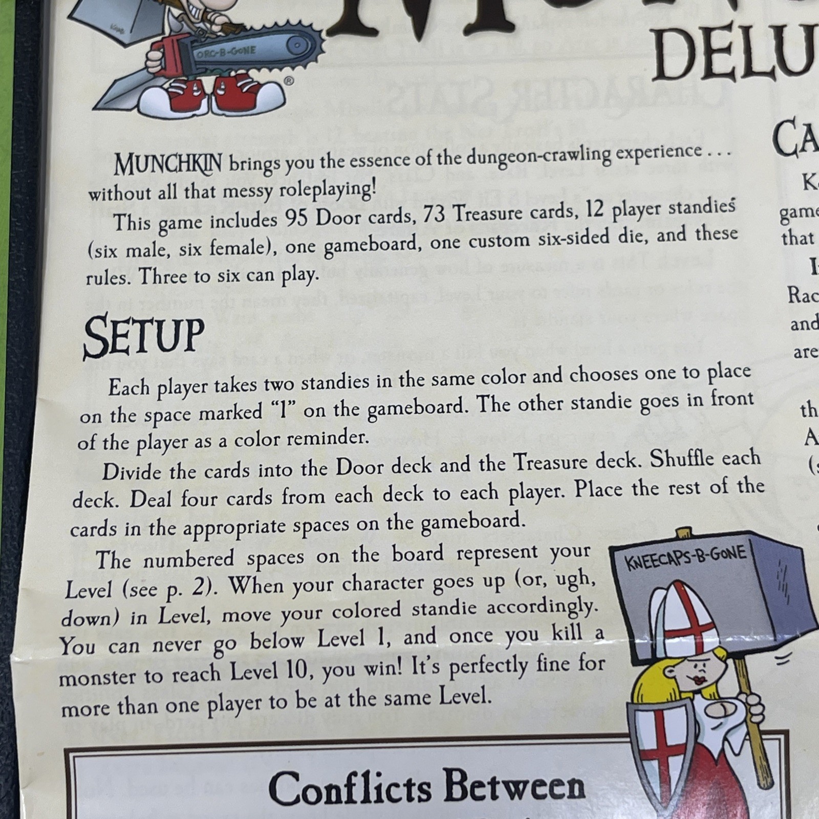 Munchkin Deluxe Board Game Steve Jackson Games EUC 1483 Complete Origins Award
