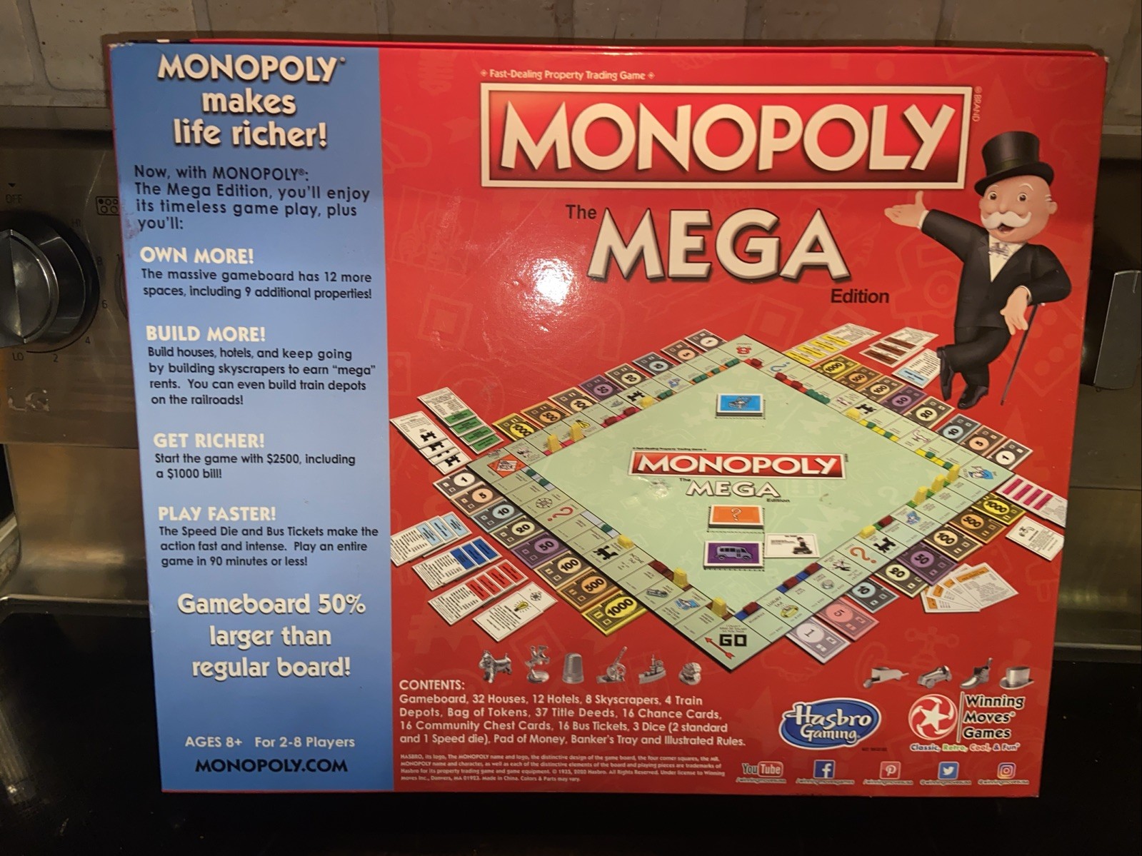 2023 Monopoly The Mega Edition Board Game Complete Clean 2 To 8 Players