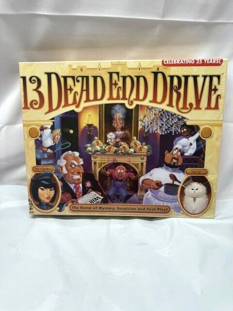 13 Dead End Drive Board Game Milton Bradley -Family Game Night Kids & Adults