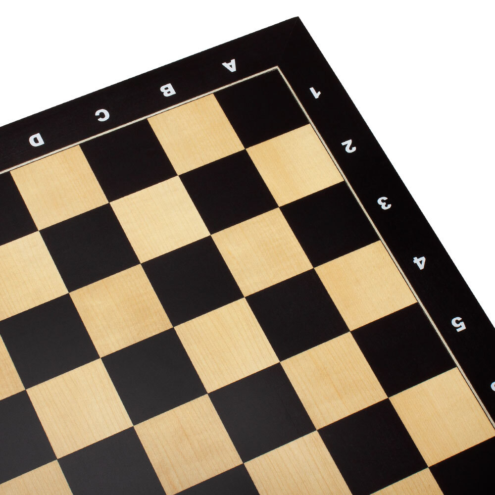 19×19″ Maple Inlaid Wood Chess Board with 51mm Square. Pro Flat Chess Game Board