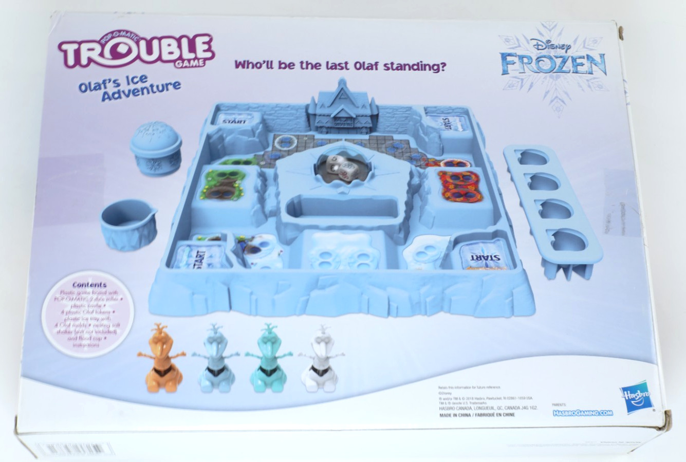 Trouble – Disney’s Frozen – Olaf’s Ice Adventure Game – Hasbro – Pop O Matic