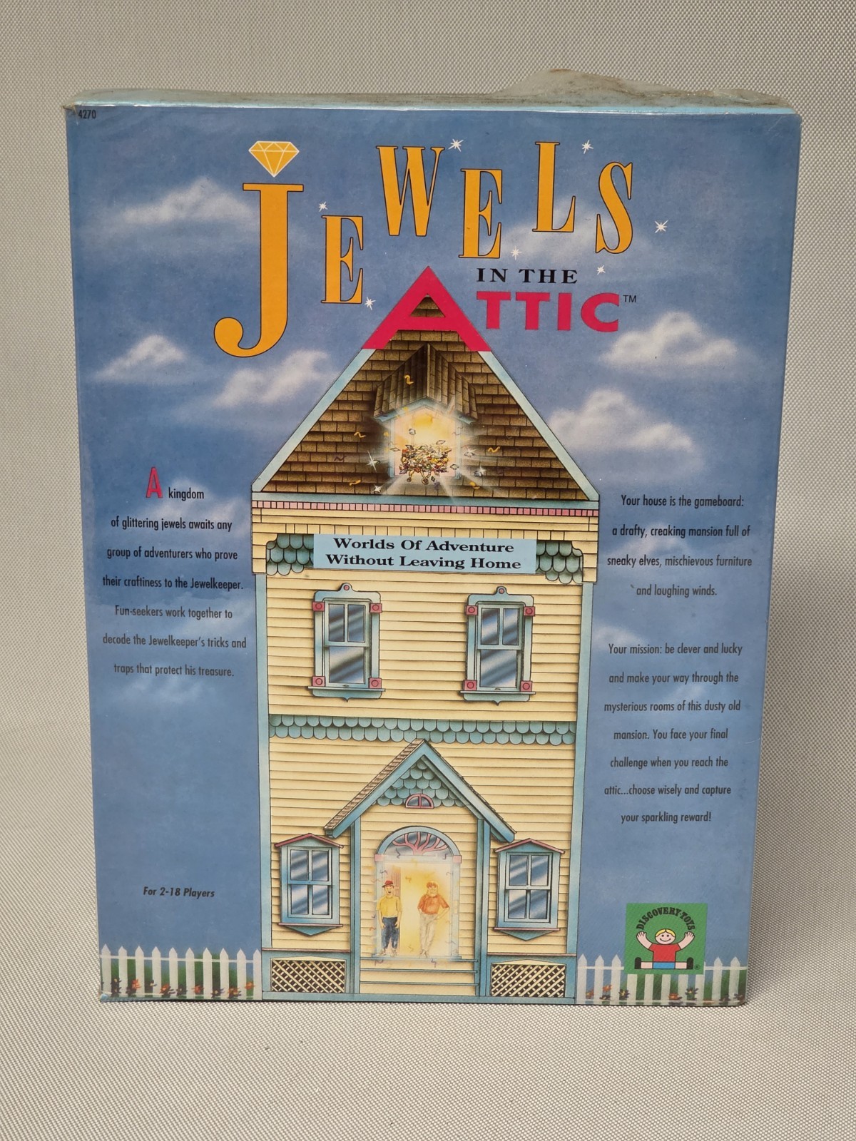 JEWELS IN THE ATTIC Game by Discovery Toys 1992 NEW NOS SEALED. Hong Kong Vtg