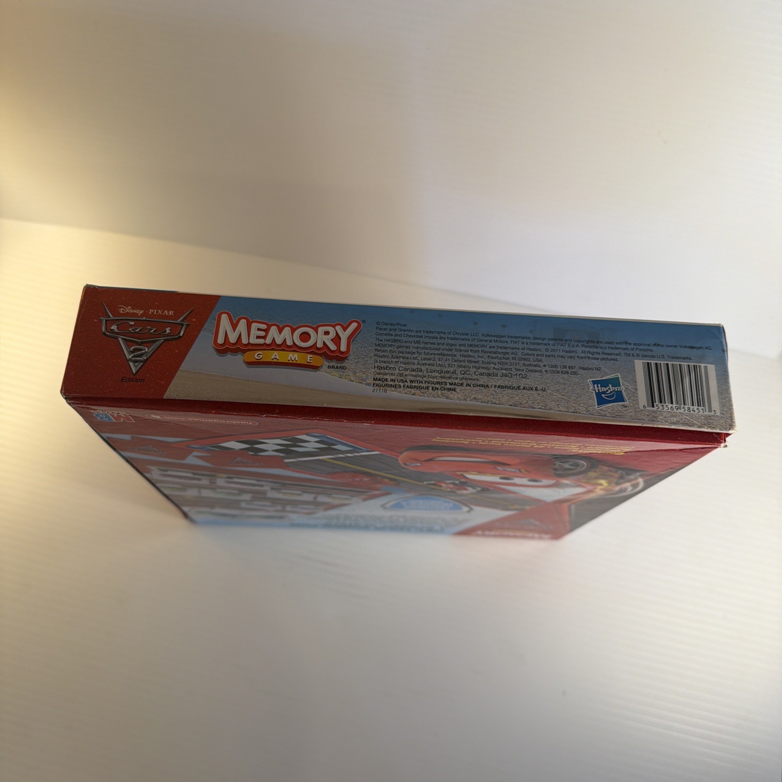 Hasbro Disney Pixar Cars 2 Edition Memory Game Match & Motor Speedway Complete