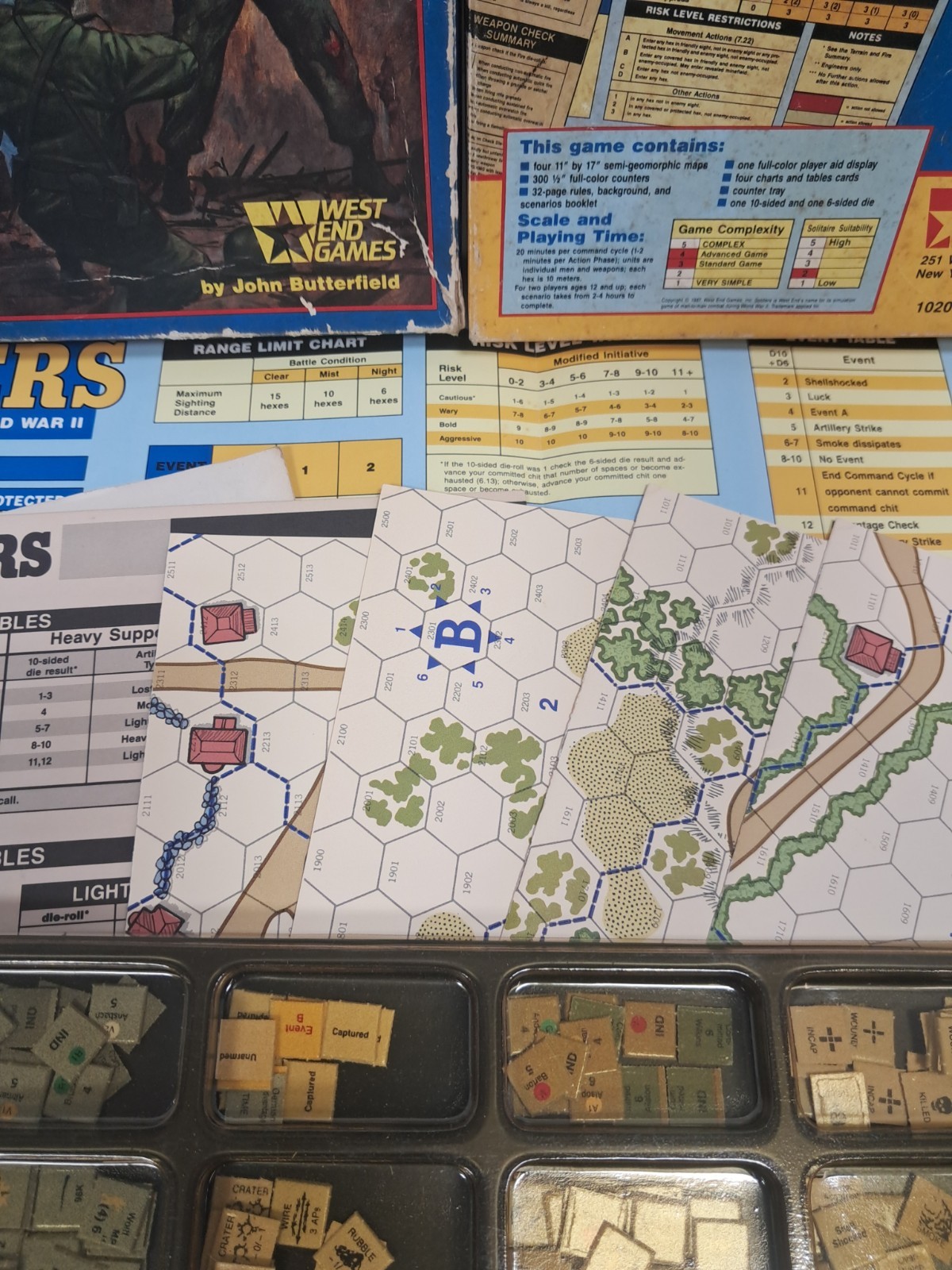 West End Games – SOLDIERS: MAN TO MAN COMBAT IN WWII – Used – With Box – 1987