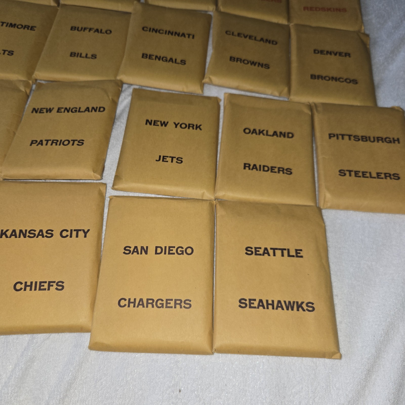 NICE Vintage 1980 APBA Pro League Football Board Game Complete Team Packs, Box
