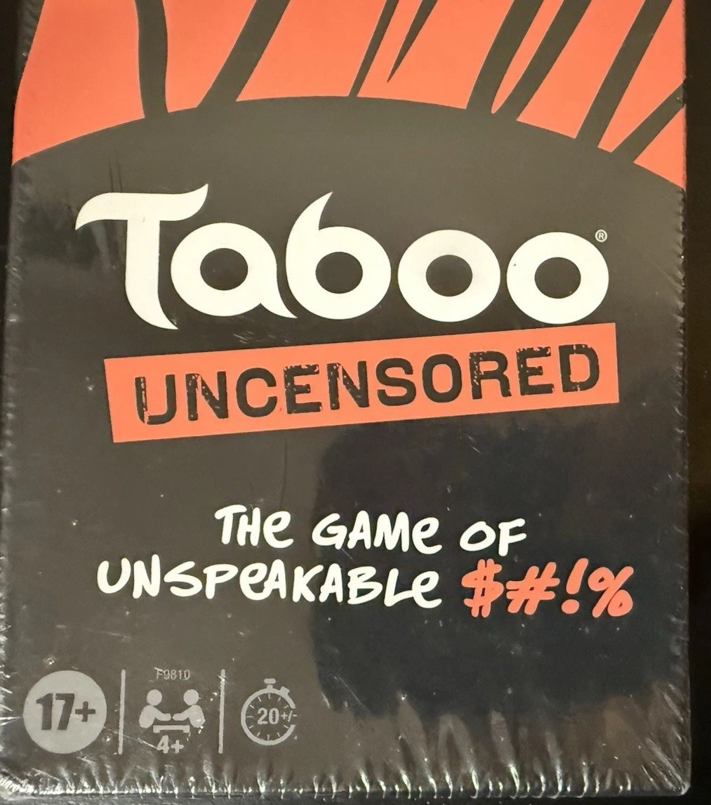 Hasbro Gaming Taboo Uncensored Board Game New SEALED