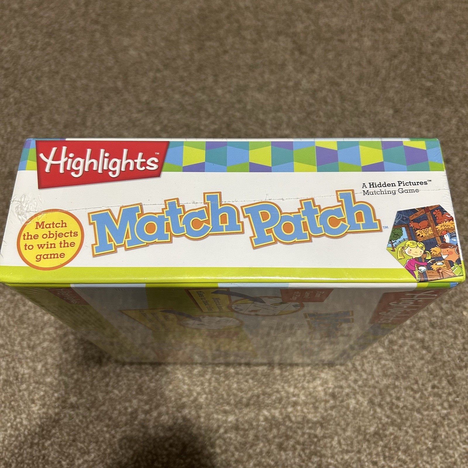 NEW SEALED Kids Matching Board Game Highlights Match Patch Kids Game Age 6+