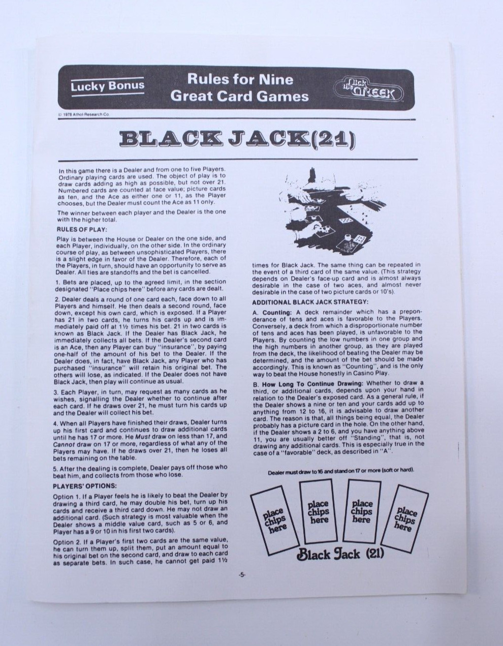 VTG 1978 Nick the Greek Casino 7 Games Horse Race, Roulette, Blackjack, Gambling