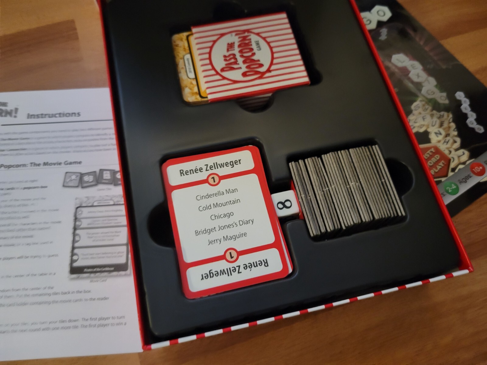 PASS THE POPCORN board GAME Your Ticket to Fast-Paced Movie Trivia Fun COMPLETE